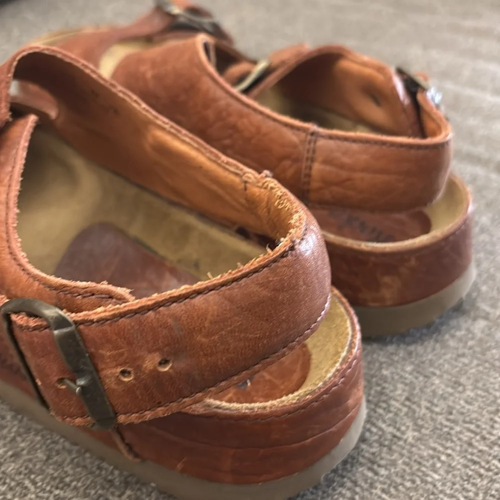 Rockport #M1909‎ brown Leather Men’s Sandals Size 10